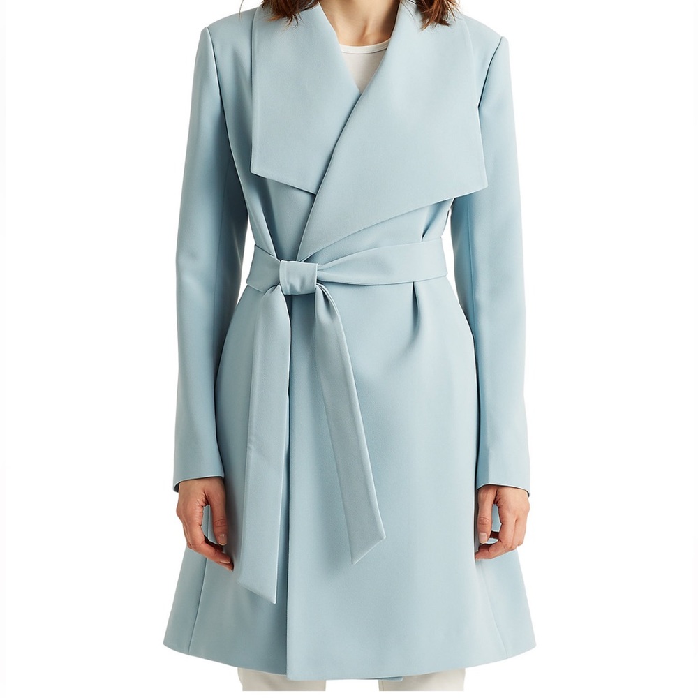 Ralph Lauren Women's Crepe Belted Wrap Coat